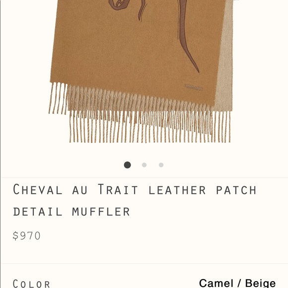 100% Authentic Hermes Cashmere Scarf Sold Out Online - Picture 12 of 16